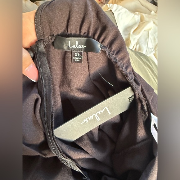 lulus halter neck open back jumpsuit - Picture 6 of 7